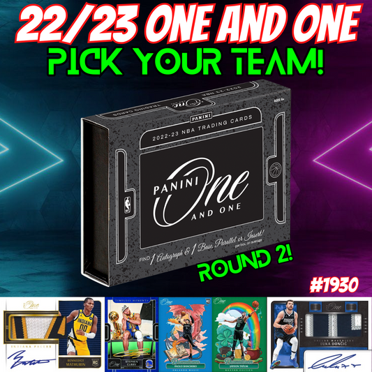 Break 1930 - NBA 22/23 One and One Single Box - Pick Your Team!