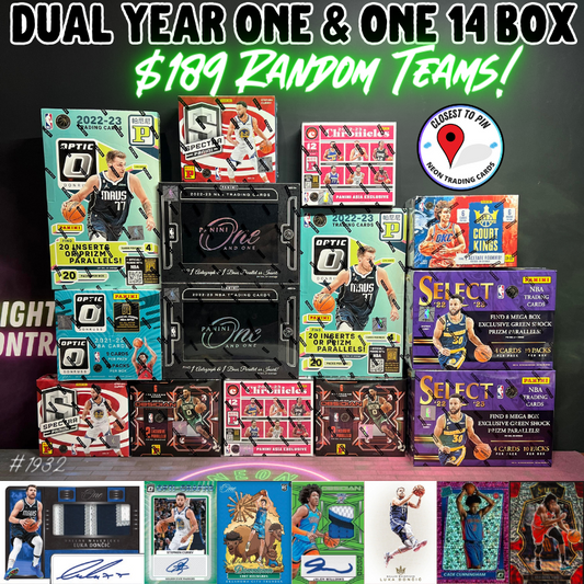 Break 1932 - NBA MEGA Dual Year One & One 14 Box - $189 Random Teams!