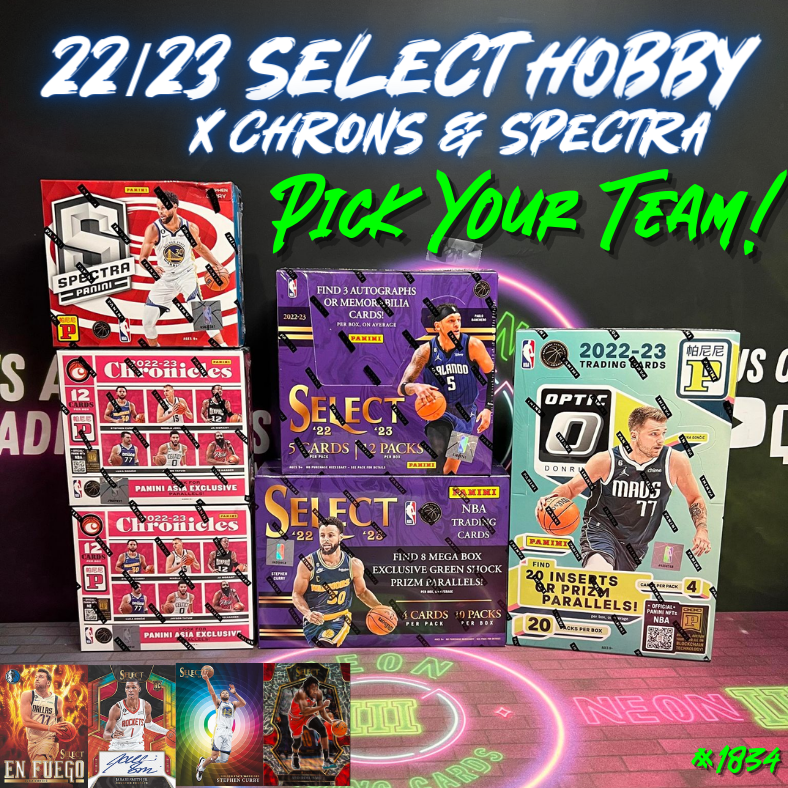 Break 1934 - 22/23 NBA Select Hobby x Chronicles 6 Box Pick Your Team!