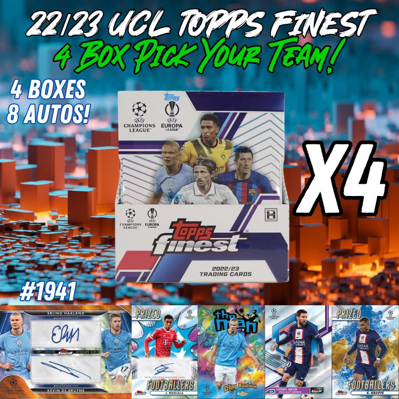 Break 1941 - 22/23 Topps UEFA Finest - 4 Box - Pick Your Player / Team