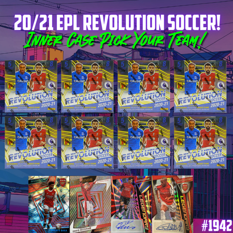 Break 1942 - 20/21 EPL Revolution Soccer - Inner Case - 8 Boxes - Pick Your Team