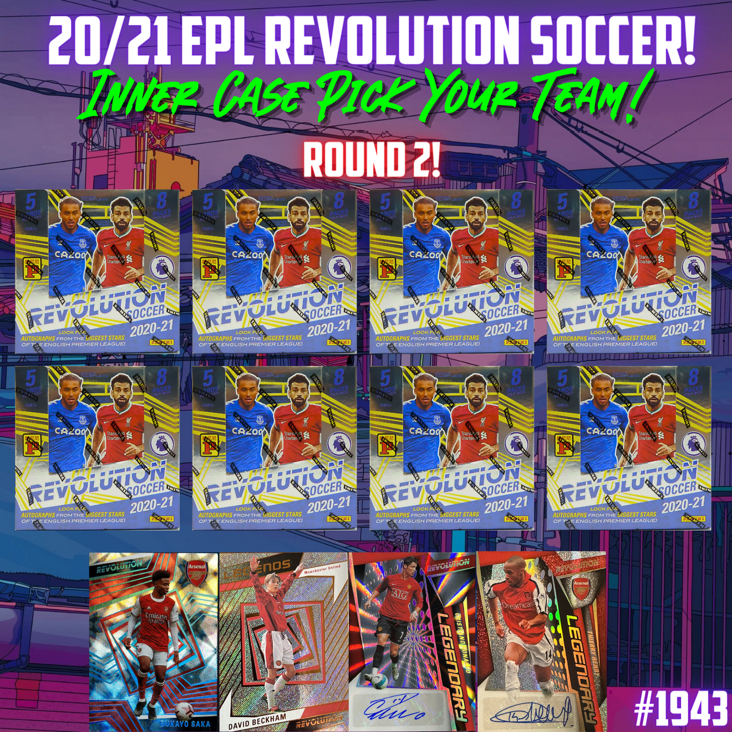 Break 1943 - 20/21 EPL Revolution Soccer - Inner Case R2 - 8 Boxes - Pick Your Team