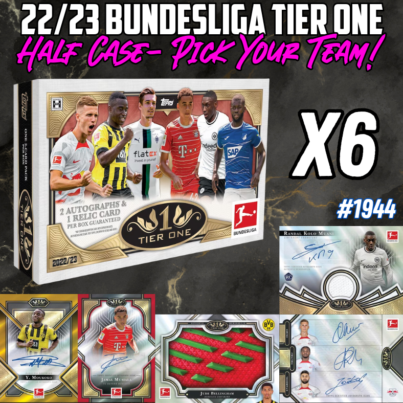 Break 1944 - 22/23 Bundesliga Tier One - Half Case - 6 Box - Pick Your Team