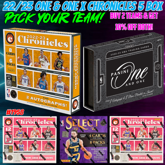 Break 1958 - NBA 22/23 One & One x Chronicles 5 Box - Pick Your Team!