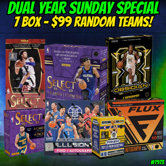 Break 1973 - NBA Dual Year Select Hobby Sunday Special 7 Box - $99 Random Teams!