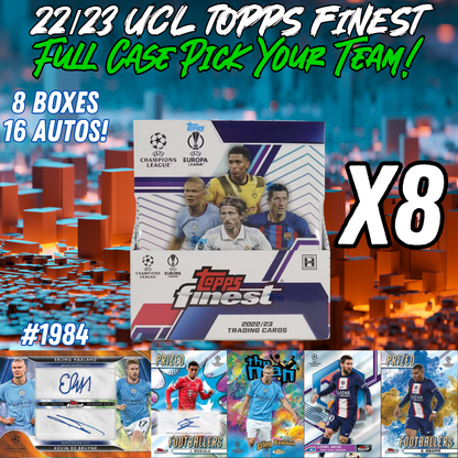 Break 1984 - 22/23 Topps UEFA Finest Full Case - Pick Your Player / Team