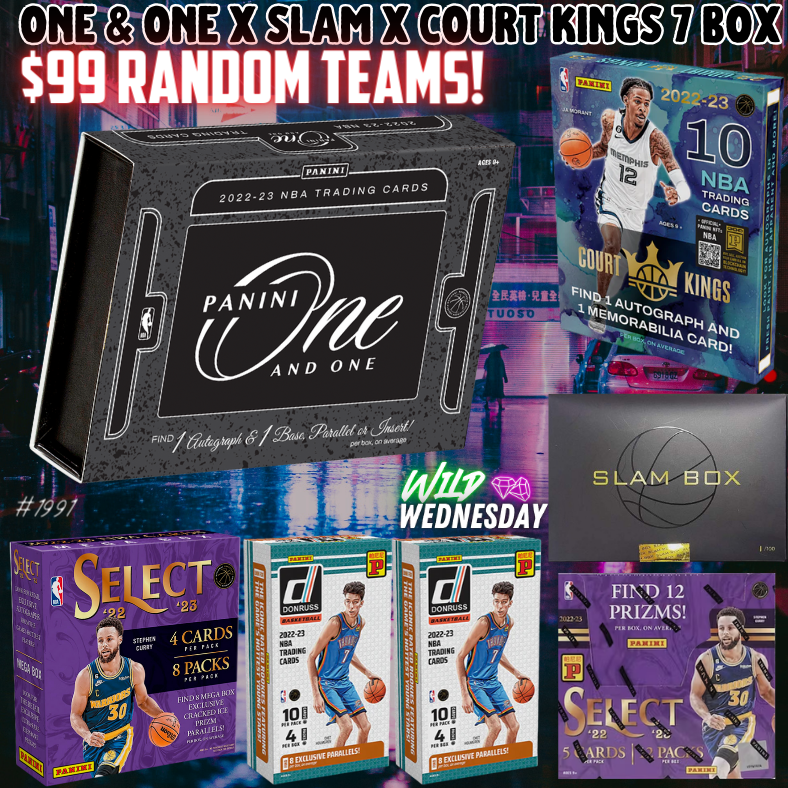 Break 1991 - NBA 22/23 One & One x Slam x Court Kings 7 Box - $99 Random Teams!