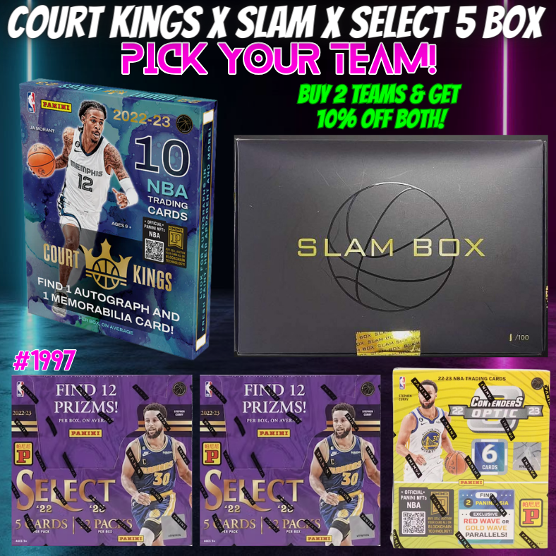 Break 1997 - NBA 22/23 Court Kings x Slam x Select 5 Box - Pick Your Team!