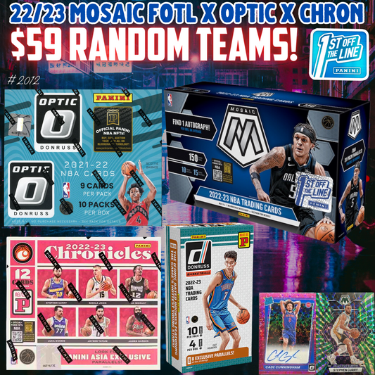 Break 2012 - NBA Dual Year Mosaic FOTL x Optic Fast Break 4 Box - $59 Random Teams!