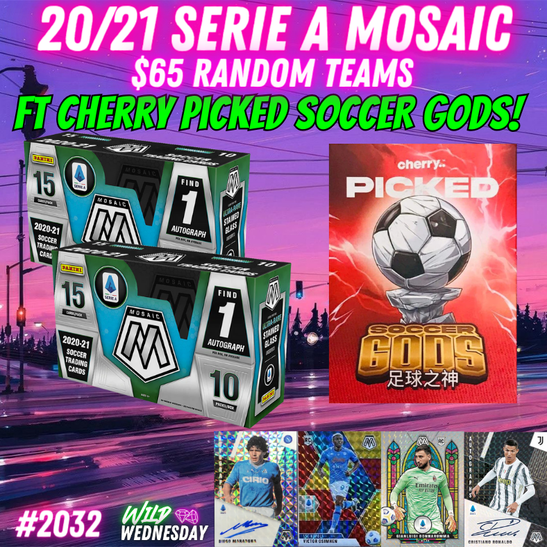 Break 2032 - 20/21 Serie A Mosaic x Cherry Picked Soccer Gods - $65 Random Teams!