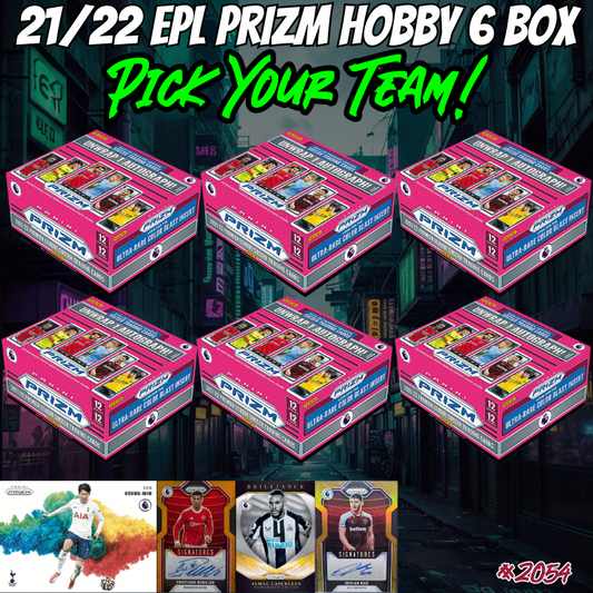 Break 2054 - 21/22 EPL Prizm Hobby 6 Box - Pick Your Team!