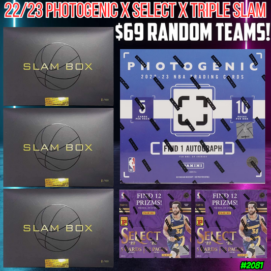 Break 2081 - NBA 22/23 Photogenic x Select x Slam - $69 Random Teams!