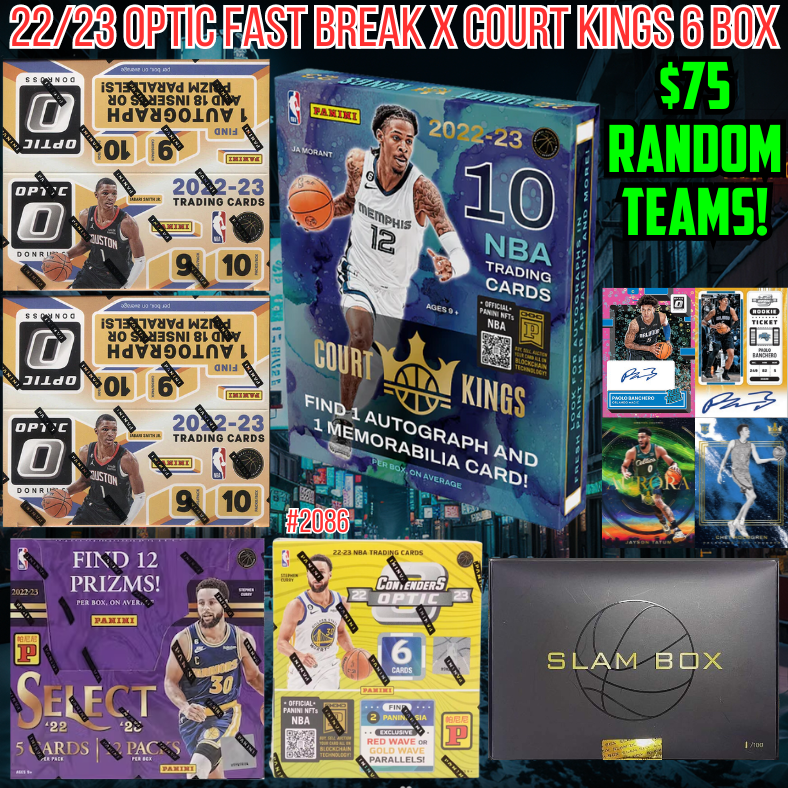 Break 2086 - NBA 22/23 Optic Fast Break x Court Kings x Select 6 Box - $75 Random Teams!