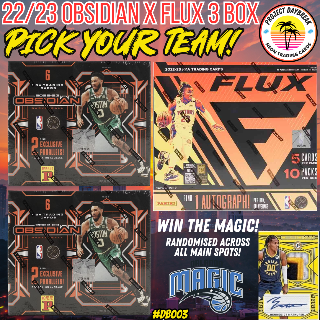 Day Break 003 - NBA 22/23 Obsidian Tmall x Flux Hobby 3 Box WIN THE MAGIC PYT!