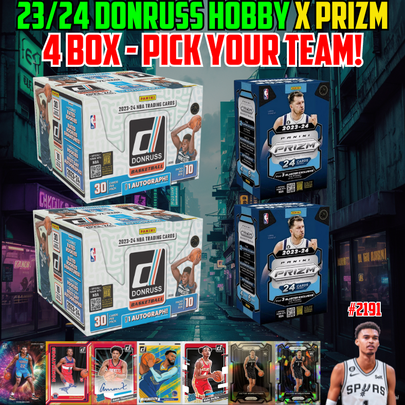 Break 2191 - NBA 23/24 Donruss Hobby x Prizm Blasters - Pick Your Team!