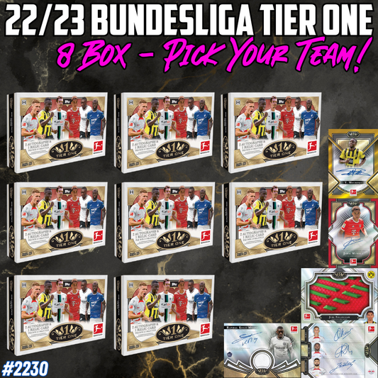 Break 2230 - 22/23 Topps Bundesliga Tier One - 8 Box - Pick Your Team