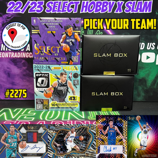 Break 2275 - NBA 22/23 Select Hobby x Double Slam 4 Box - Pick Your Team!