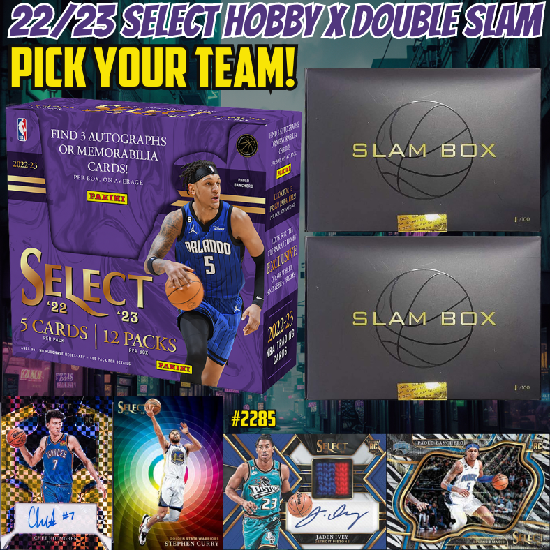 Break 2285 - NBA 22/23 Select Hobby x Double Slam 3 Box - Pick Your Team!