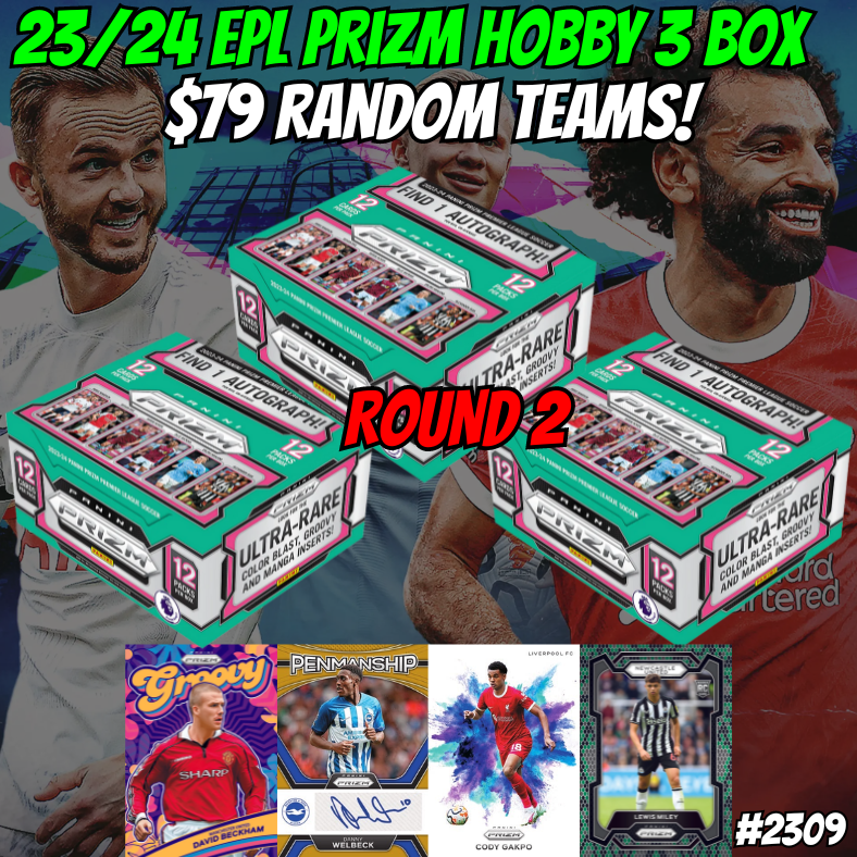 Break 2309 - 23/24 EPL Prizm 3 Box - Random Teams - $79 a spot ROUND 2