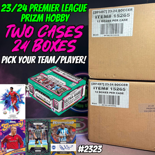 Break 2323 - 23/24 EPL Prizm 2x FULL CASE - Pick Your Team/Player PART 2 (Teams M-W)!