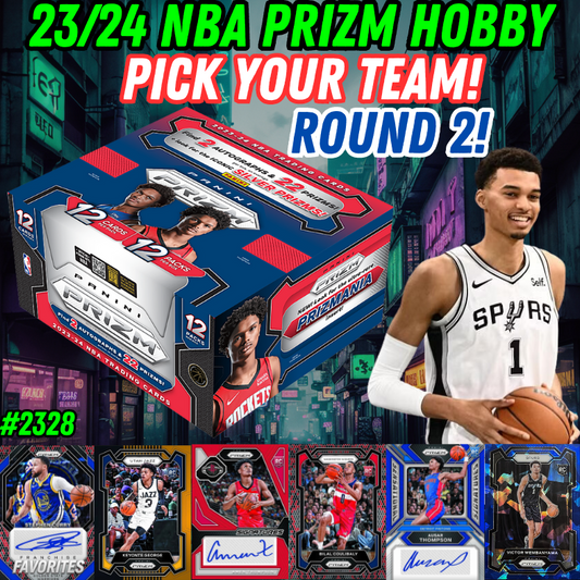 Break 2329 - NBA 23/24 Prizm Hobby ROUND 2 - Pick Your Team!