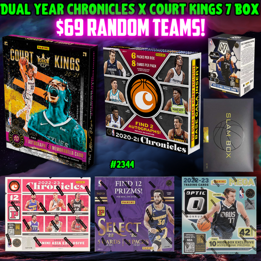 Break 2344 - NBA Dual Year Chronicles x Court Kings 7 Box Mixer - $69 Random Teams!