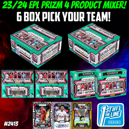 Break 2413 - 23/24 EPL Prizm 4 Product Monster Mash - FOTL x Hobby x Choice x Breakaway - Pick Your Player / Team!