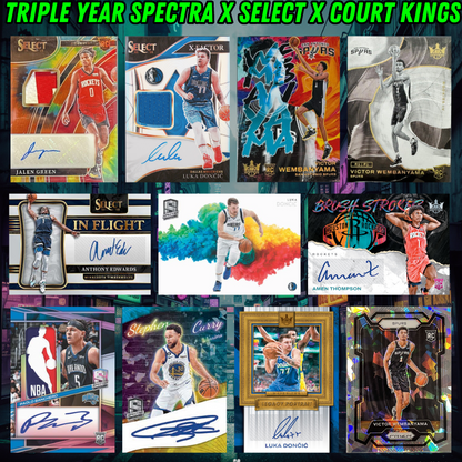 Break 2432 - NBA Triple Year Spectra x Select x Court Kings - $99 Random Teams!