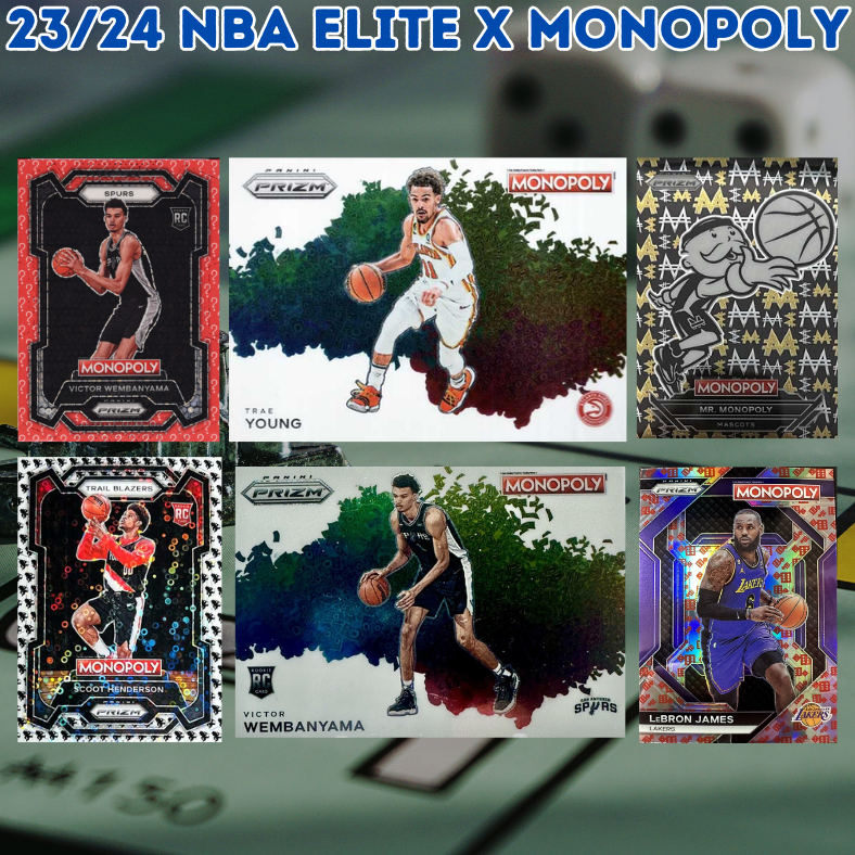 Break 2443 - NBA 23/24 Elite Hobby x Prizm Monopoly 5 Box - Pick Your Team!