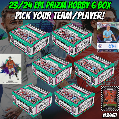 Break 2461 - 23/24 EPL Prizm HOBBY 6 Box - Pick Your Team