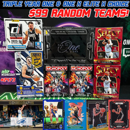 Break 2473 - NBA Triple Year One & One x Elite x Choice 7 Box - $99 Random Teams!