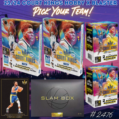 Break 2476 - NBA 23/24 Court Kigns Hobby x Blaster 5 Box - Pick Your Team!