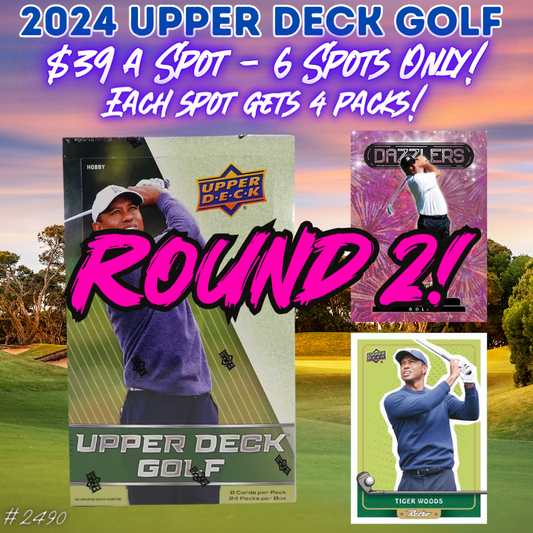 Break 2490 - 2024 Upper Deck Golf - Random Packs - $39 a spot - 4x Packs a Spot ROUND 2!