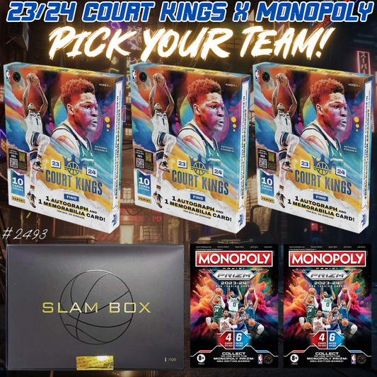 Break 2493 - NBA 23/24 Court Kings x Slam x Monopoly 5 Box - Pick Your Team!