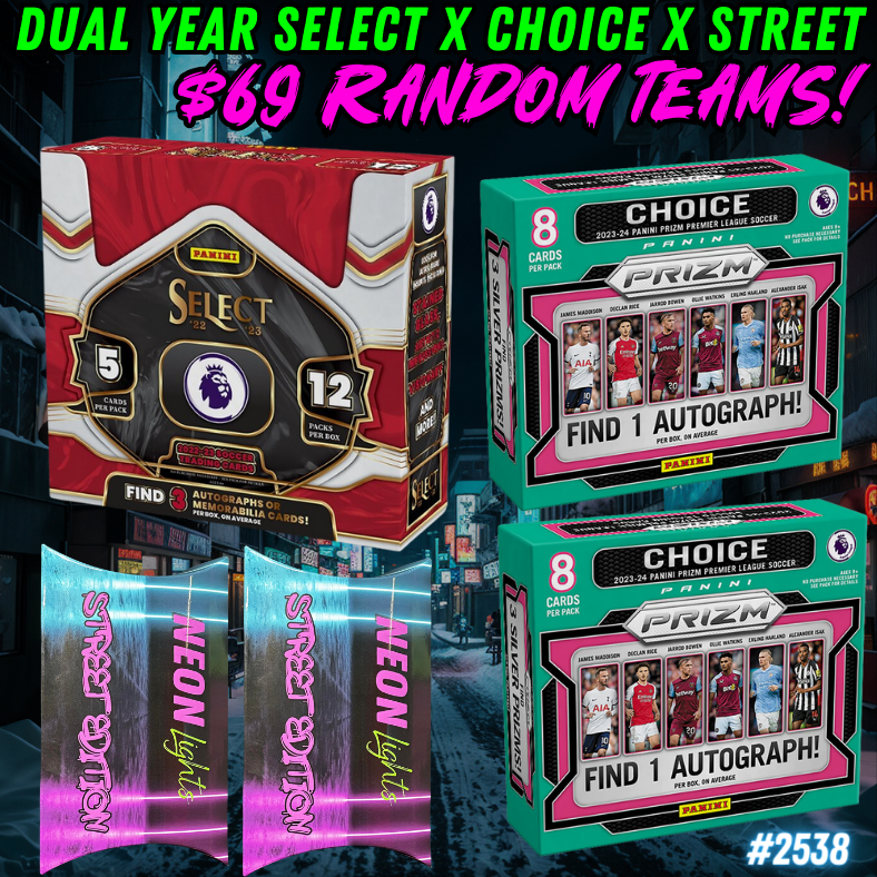 Break 2538 - Dual Year EPL Select x Prizm 5 Box - Random Teams - $69 a spot!