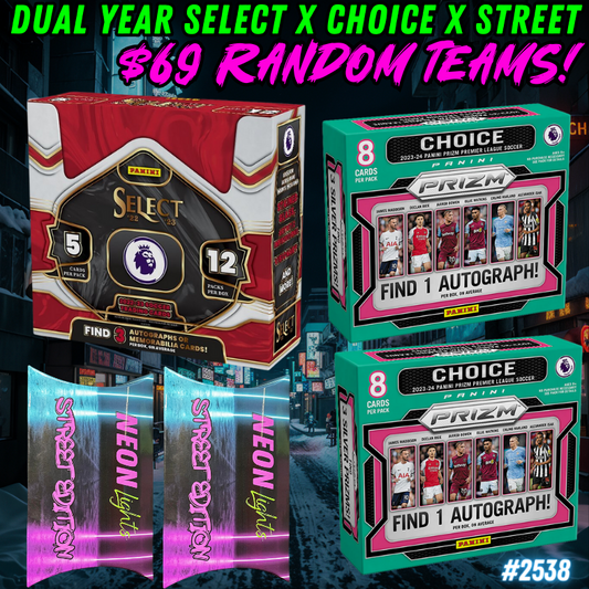 Break 2538 - Dual Year EPL Select x Prizm 5 Box - Random Teams - $69 a spot!