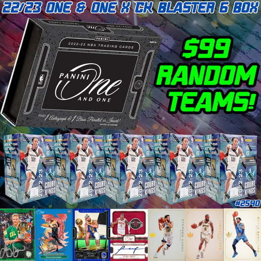 Break 2540 - NBA 22/23 One & One x Court Kings Blaster 6 Box - $99 Random Teams!