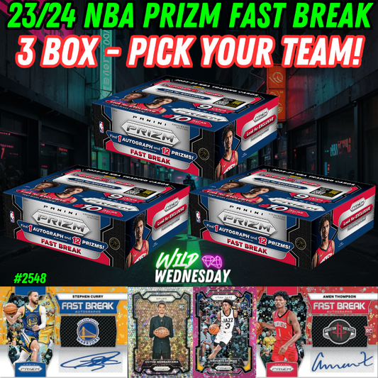 Break 2548 - NBA 23/24 Prizm Fast Break 3 Box - Pick Your Team!