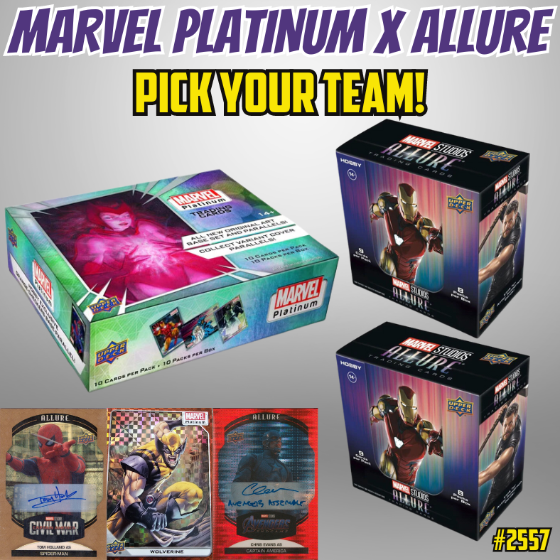 Break 2557 - 2023 Marvel Platinum x Allure - 3 Box - Pick Your Character/Team!