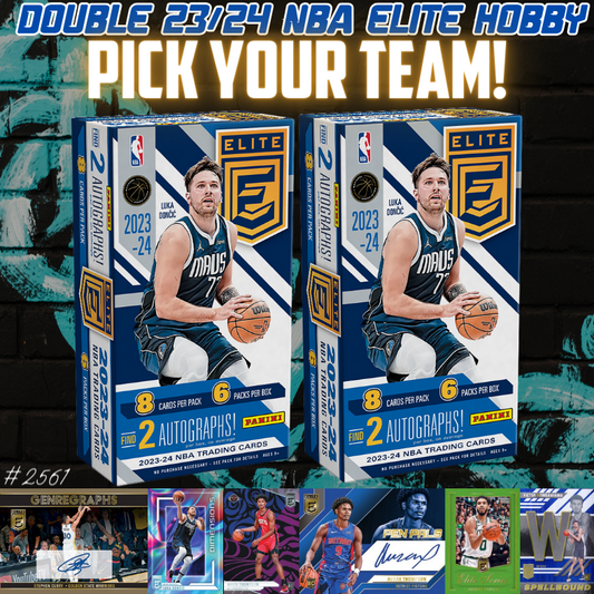 Break 2561 - NBA 23/24 Elite Hobby 2 Box - Pick Your Team!