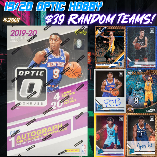 Break 2568 - NBA 19/20 Optic Hobby - $39 Random Teams!