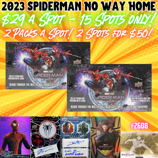 Break 2608 - 2023 Spider-Man No Way Home 2 Box - Double Random Pack Break