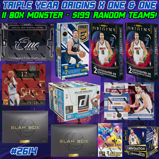 Break 2614 - NBA Triple Year Origins x One & One 11 Box MONSTER - $199 Random Teams!