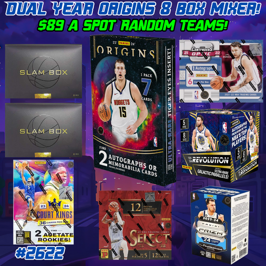 Break 2622 - NBA Dual Year 8 Box Mixer ft Origins, Slam Box, Optic & More - $89 a spot Random Teams!