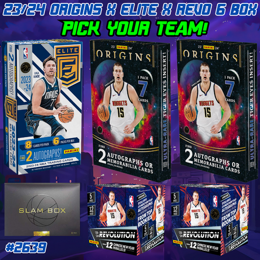 Break 2639 - NBA 23/24 Elite x Origins x Revo 6 Box - Pick Your Team!