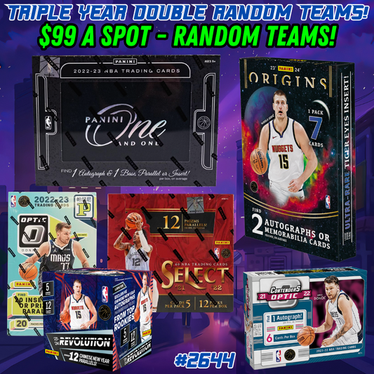 Break 2644 - Triple Year NBA Double ft One & One, Origins & Optic Contenders - Random Teams!