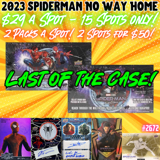 Break 2672 - 2023 Spider-Man No Way Home 2 Box - Double Random Pack Break