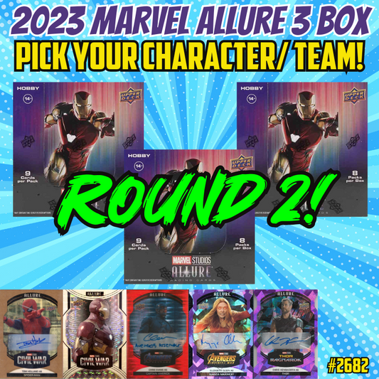 Break 2682 - 2023 Marvel Allure - 3 Box - Pick Your Character/Team ROUND 2!