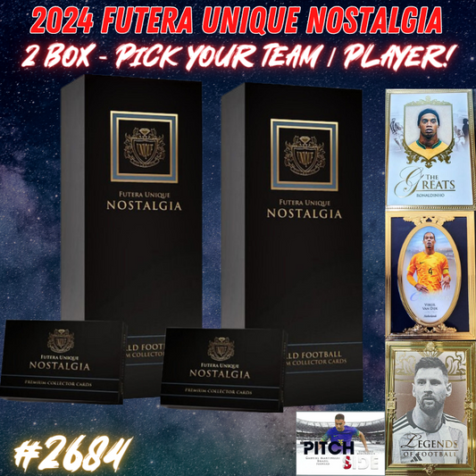 Break 2684 - 2024 Futera Nostalgia Hobby - 2 Box - Pick Your Team