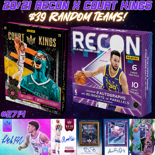 Break 2714 - NBA 20/21 Recon Hobby x Court Kings Hobby - $39 Random Teams!